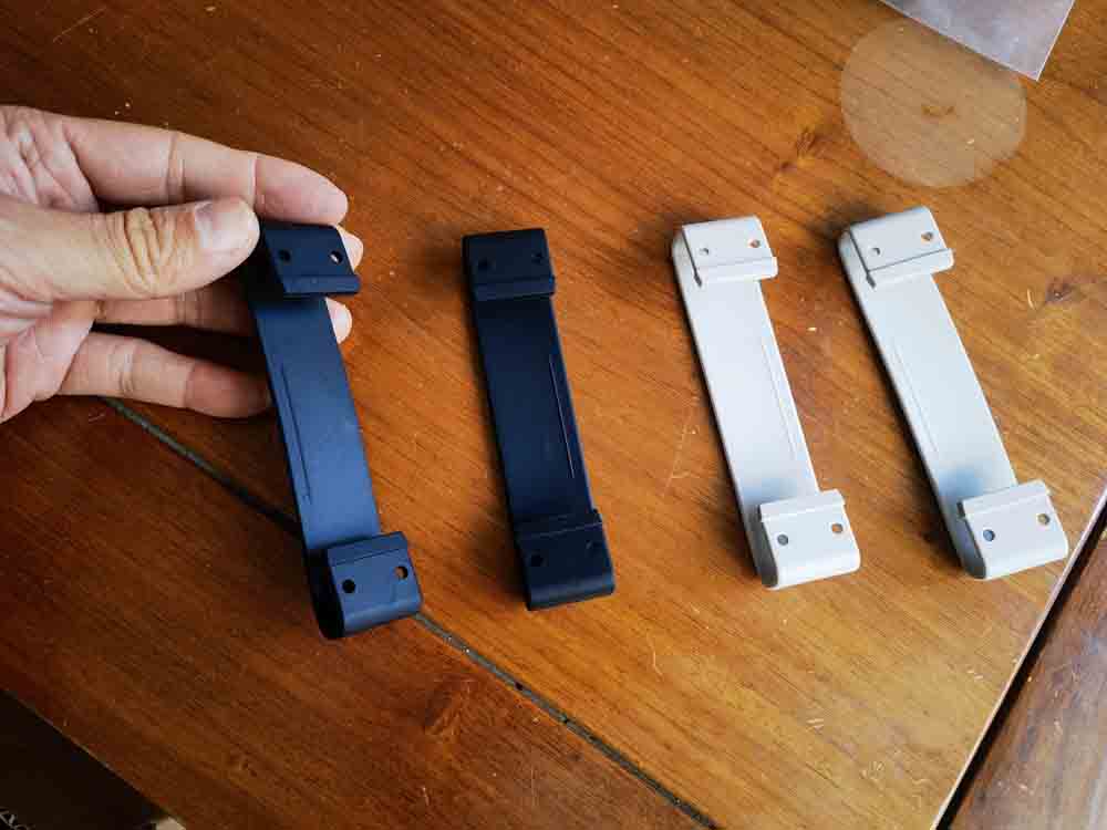 Měkká silikonová rukojeť pro malé spotřebiče – pískovaná textura, tepelně odolná, ekologická